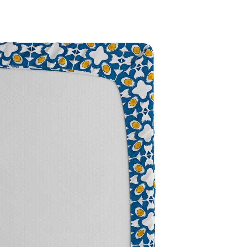 Microfiber Floral Fitted Sheet, Full Fitted Sheet