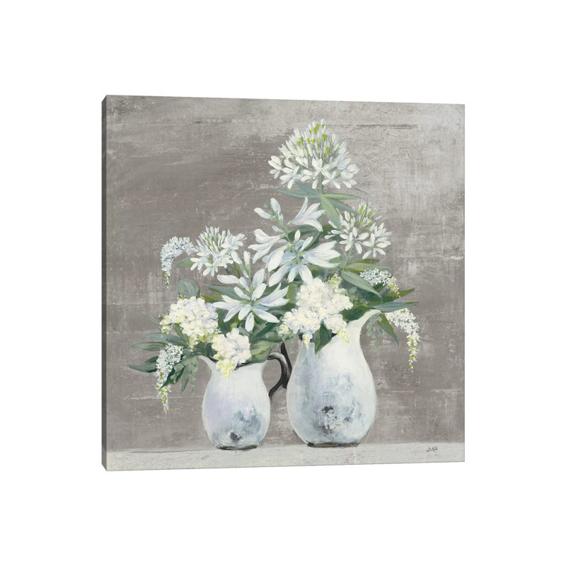 Late Summer Bouquet III Greige 1 Piece Wrapped Canvas Wall Art, 66.04 cm H x 66.04 cm W x 3.175 cm D