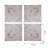 S/4 Distressed Wooden Square Wall Panels, 17.5X17.5"