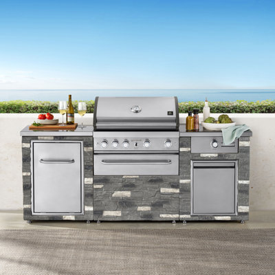 Cuisine extérieure GT Elite 6B de 86 pouces avec plaque de cuisson