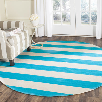 Morabito Hand Woven Cotton Striped Rug