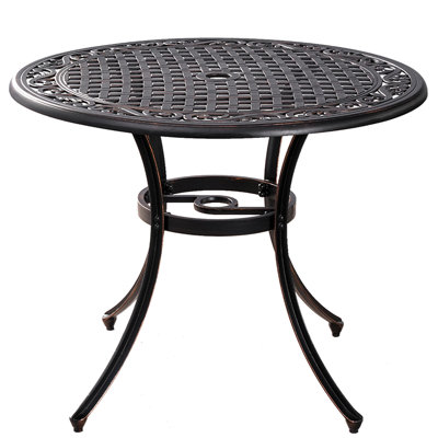 Table bistro d'extérieur pour jardin Merrimack, bronze