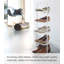 Yamazaki Home Steel Upright 5 Pair Shoe Rack with Handle-537394132
