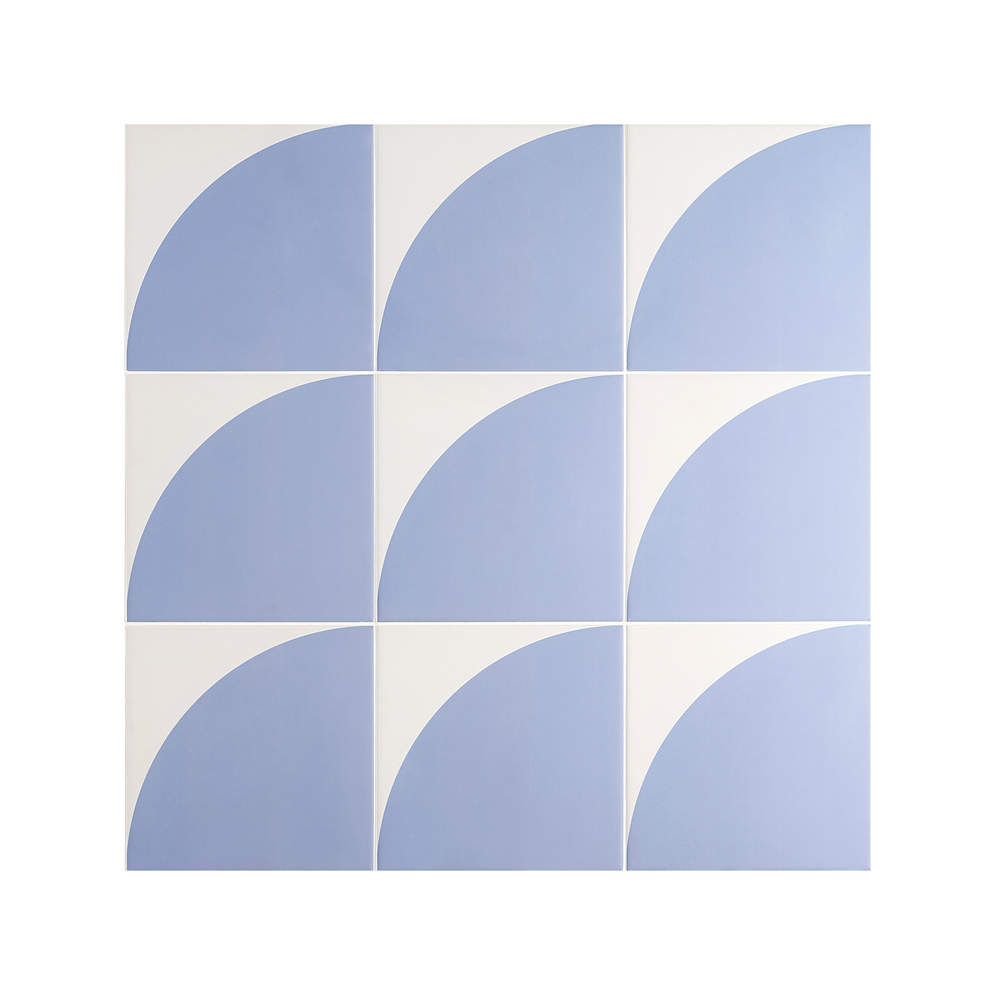 Stacy Garcia Victoria 8" x 8" Porcelain Encaustic Patterned Look Wall & Floor Tile, Blue