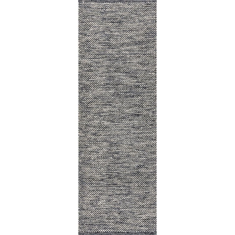 Parnell Eco-Friendly Handmade Tufted Soft Cotton Gray/Black Area Rug