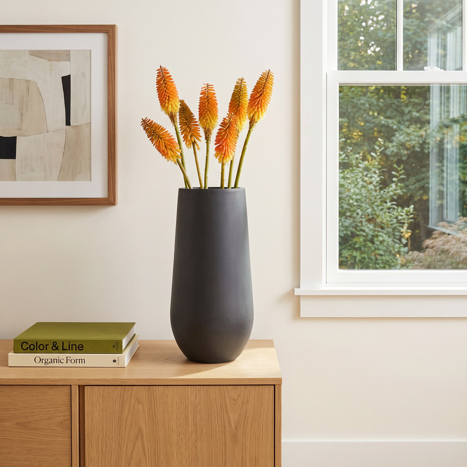 Kirsten Ceramic Table Vase, 27.5" H x 13.25" W x 13.25" D