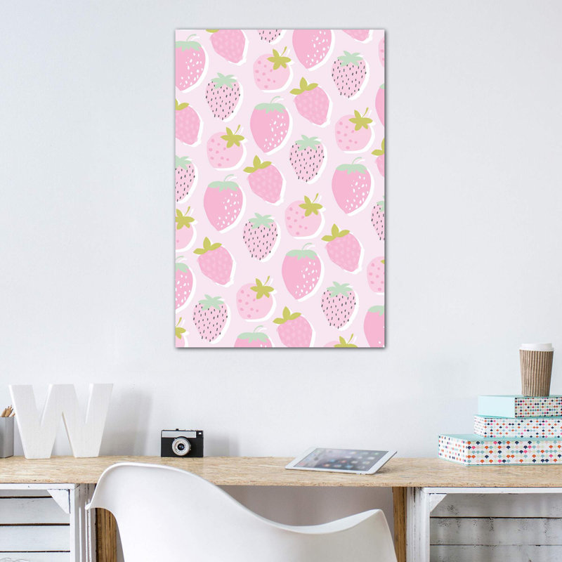 «Fruit Fizz VI» par Angela Nikeas - impression d'art graphique, Pas de tapis, Toile tendue, H 12 po x l 8 po x P 0,75 po