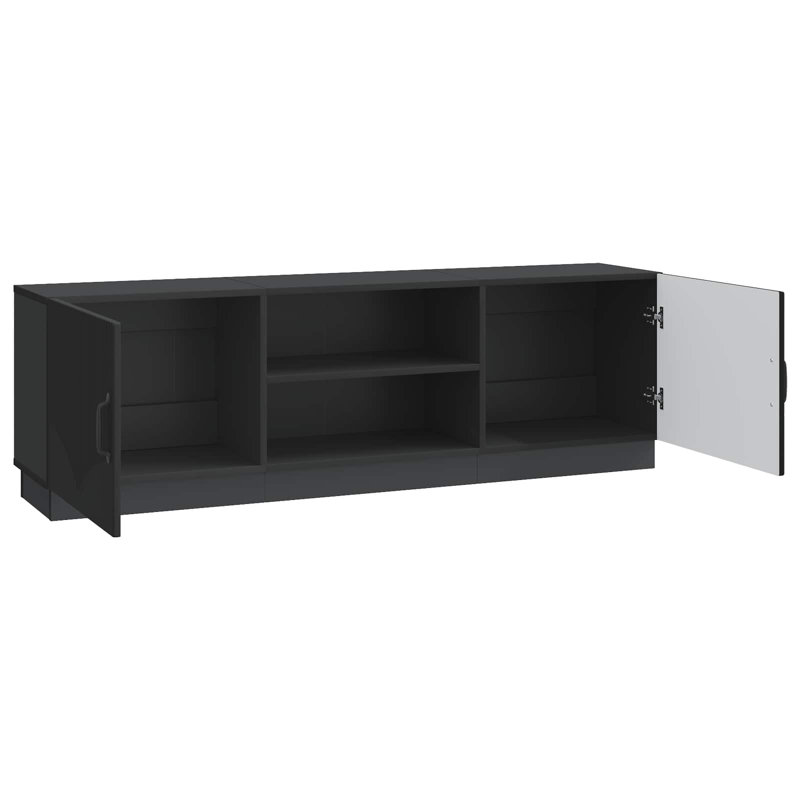Unfinished TV Stand, 47cm H x 150cm L x 31cm W, Black