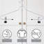 Cintres en plastique antidérapants Maido pour enfants avec pinces pour robe / chandail / chandail