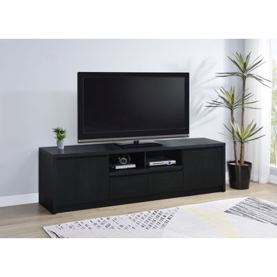 Winfield 2-Door TV Stand Media Console Black
