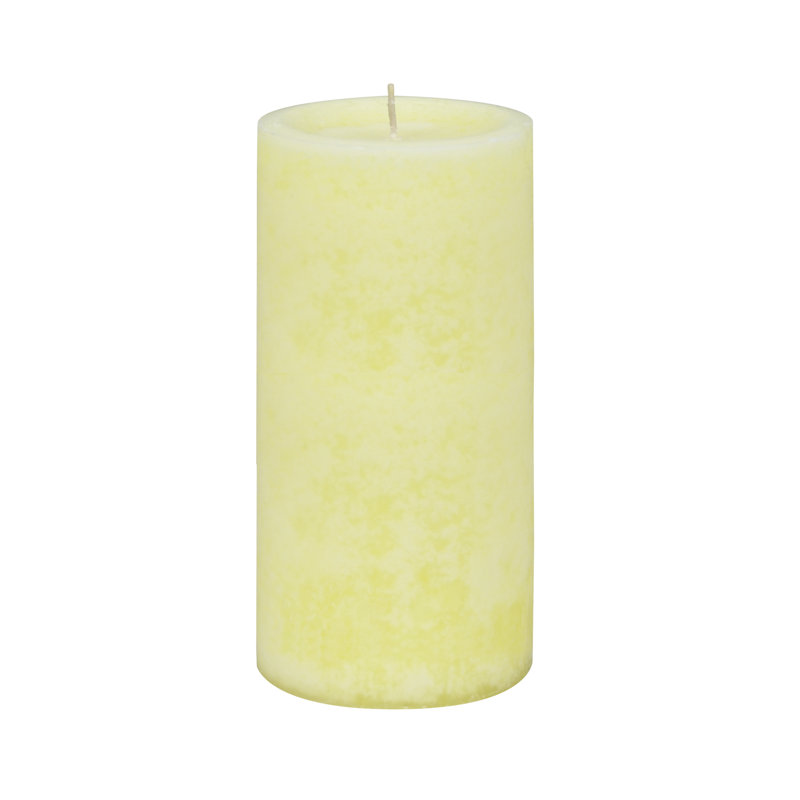 Vanilla Scented Pillar Candle, 6" H x 3" W x 3" D