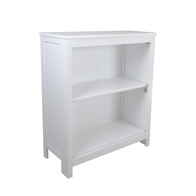Marek 78.1 cm H x 78 cm W Solid Wood Standard Bookcase, White