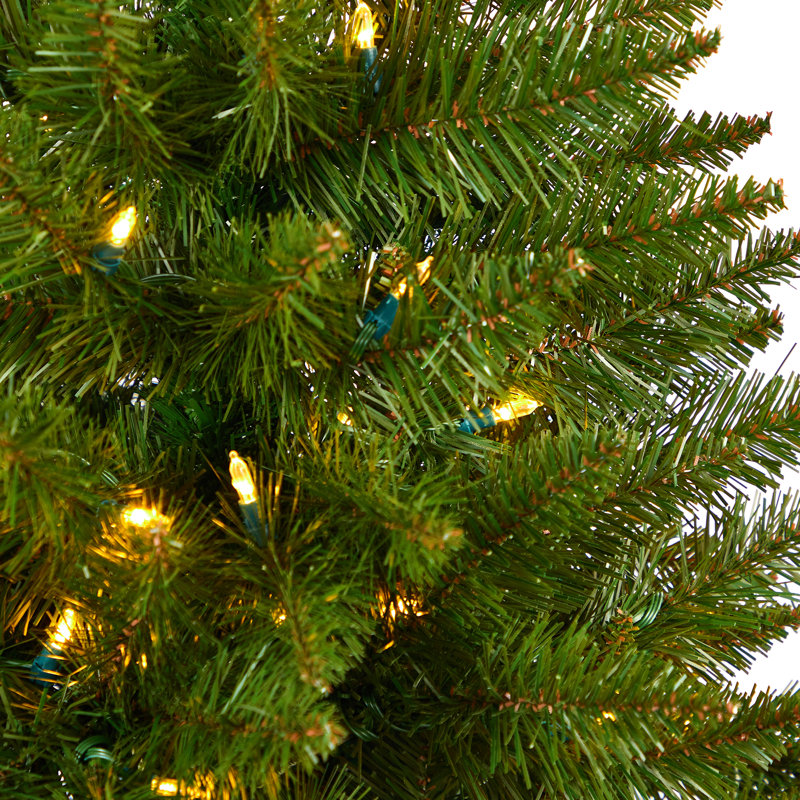 Lighted Artificial Christmas Tree, 6.5' H