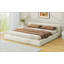 Lit tapissier beige élégant-44248987