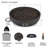 CARSON Round Concrete Smokeless Fire Pit-113697847-113697844-113697845