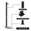 Outdoor Solar shower Black PVC and Aluminium Shower Cylindrical Heated