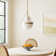 Vena Teardrop Single Light Pendant with Hand-Blown Etched Opal Glass
