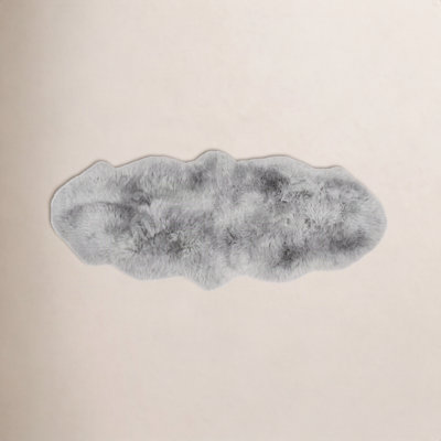 Knightdale Quiet Gray Sheepskin Rug