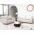 Germania 59" Leather Upholstery Square Arm Loveseat-1792264142