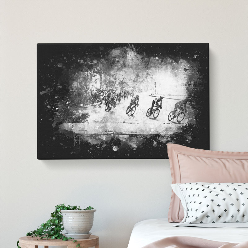 Tour De France Cycling - Wrapped Canvas Painting, 50cm H x 76cm W x 3cm D