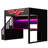 Gaming Loft Bed With Desk, Storage Staircase,Led Lights And Charging Station