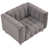 100% polyester gris est en rupture de stock