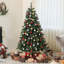  Arbre de Noël artificiel à ouverture automatique avec embouts de branches et base en acier-1958782745