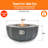 16“ H * 36" W Lotus Style Concrete Outdoor Propane Fire Pit table with Cover Lid and SS burner 50,000BTU-785533863