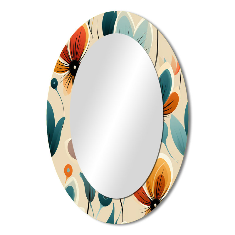 Miroir mural Mid-Century Mid-Century Modern Revival, 36 po x 24 po