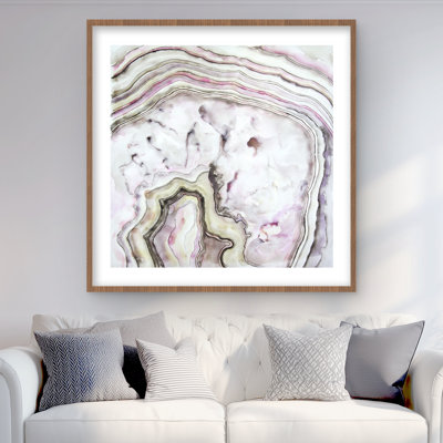 Agate - reproduction encadrée avec passe-partout pour la cuisine
