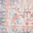 Machine Washable Oriental Blue/Red Area Rug-880018756