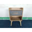 Table de chevet 2 pièces avec tiroir pliable en tissu, table de bout avec rangement à 2 niveaux, table d'appoint en bois avec armoire de rangement pour chambre à coucher, salon - chêne