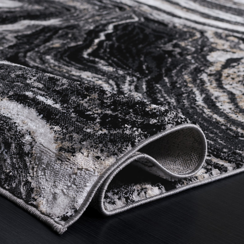 Ellioes Parker Performance Abstract Rug, Rectangle 7'9" x 9'6"