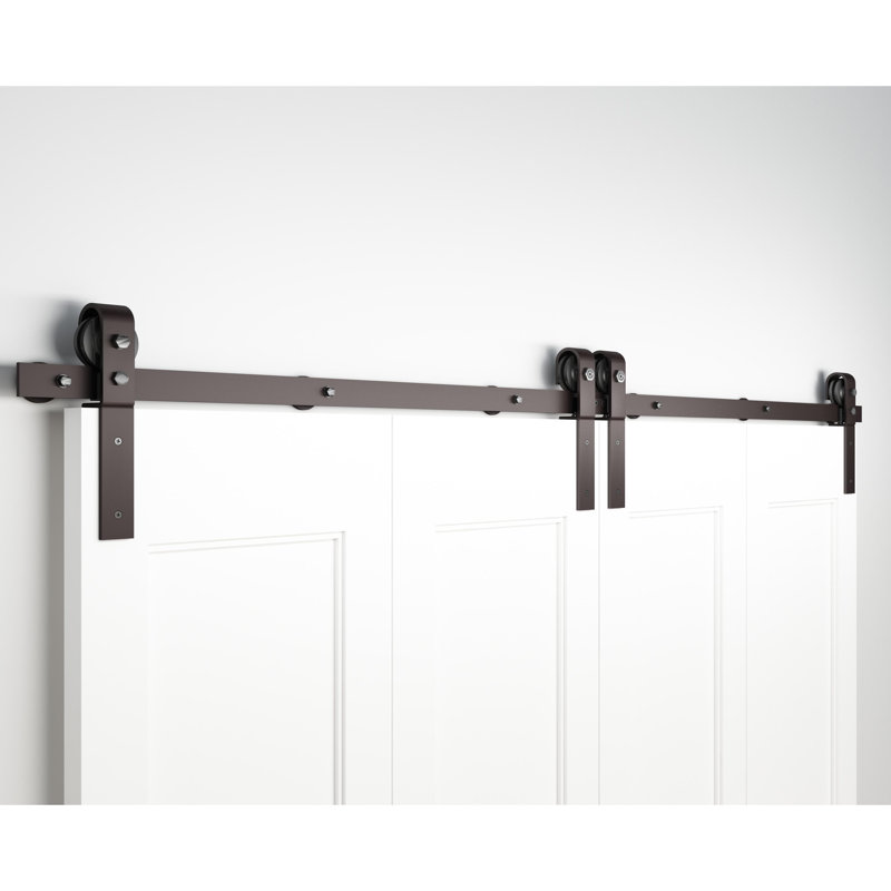 Ensemble de quincaillerie de porte pliante de style grange, compatible avec les ouvertures de porte, avec quincaillerie By Stone Harbor
