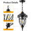 Luminaire suspendu d'extérieur câblé 17 po-100015627