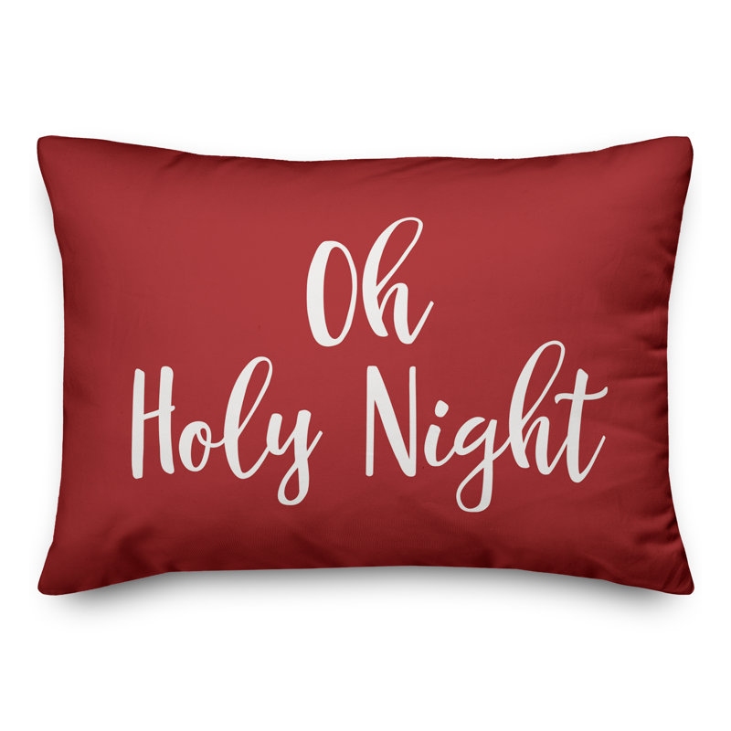 Reversible Throw Pillow, Red
