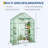 Greenhouse for Outdoors, 57 x 28 x 76'' Walk in Plant Greenhouses Heavy Duty with Durable PE Cover, 4 Tiers 12 Shelves Stands Portable Green House with Shelf Clips-125222748