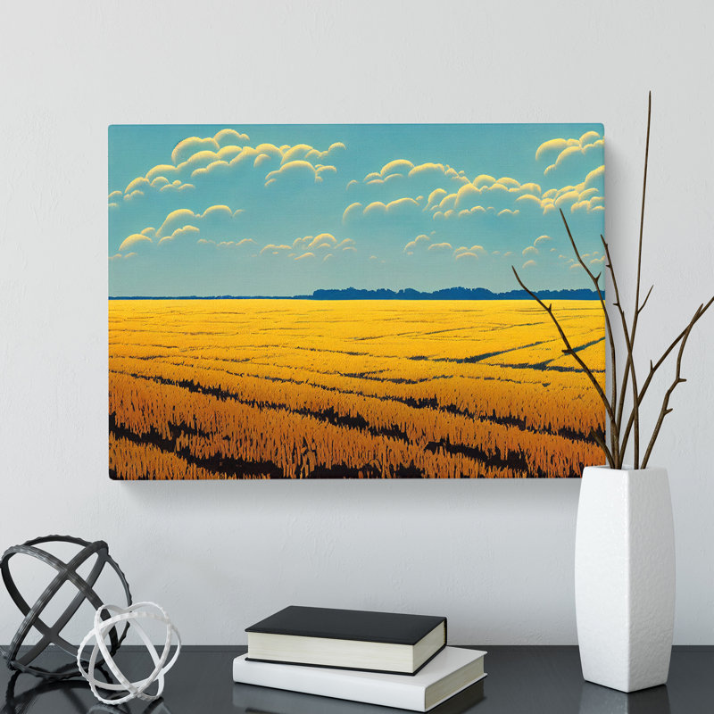 Traditional Wheat Field - Wrapped Canvas, 35cm H x 50cm W x 3cm D