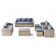 10-piece Wicker Outdoor Couch Conversation Set With Storage Coffee Table, 2 Ottomans