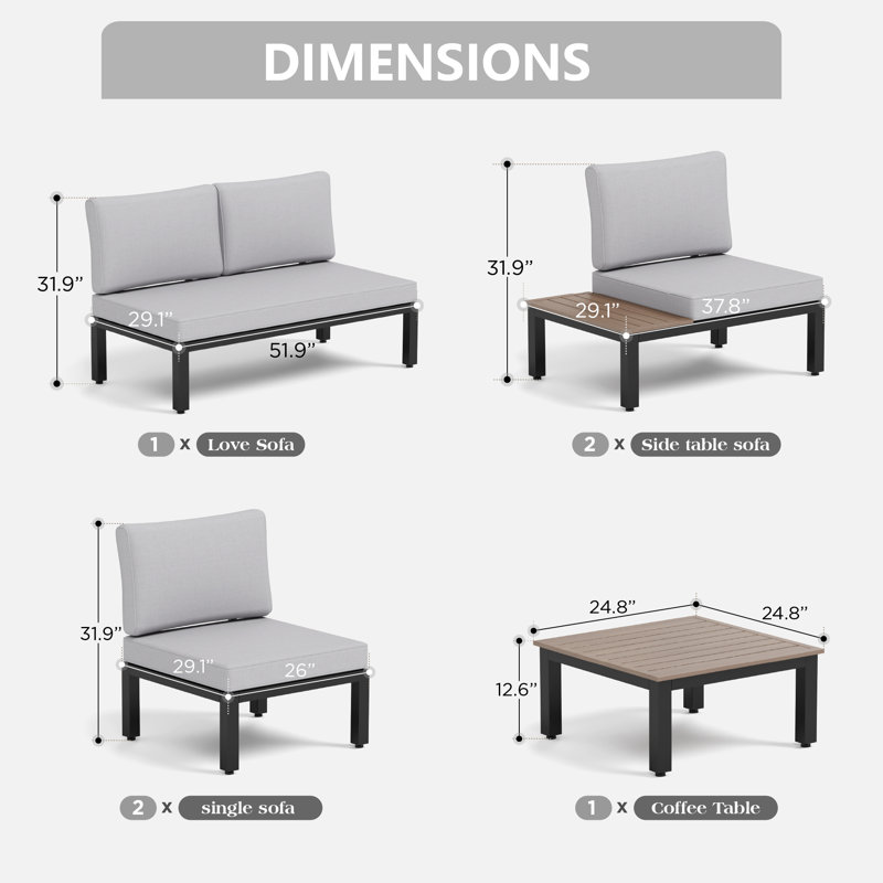 2 - Person Seating Group with Cushions
