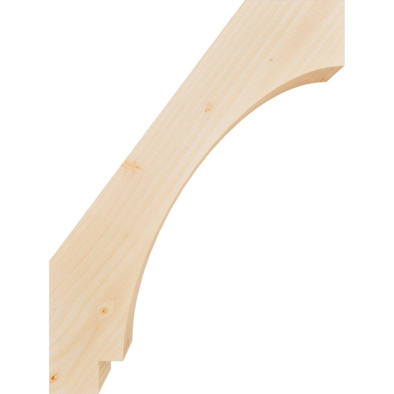 Attelle impériale du genou, Sapin de Douglas, Lisse, H 24 po x l 3,5 po x P 18 po