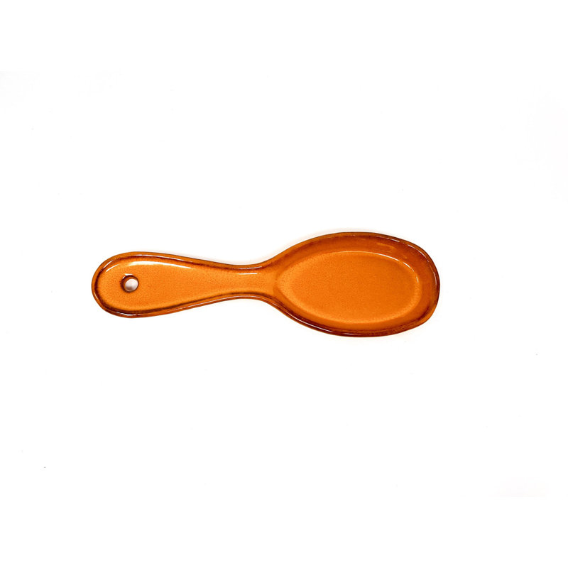 Michalak Ceramic / Porcelain Spoon Rest, Orange