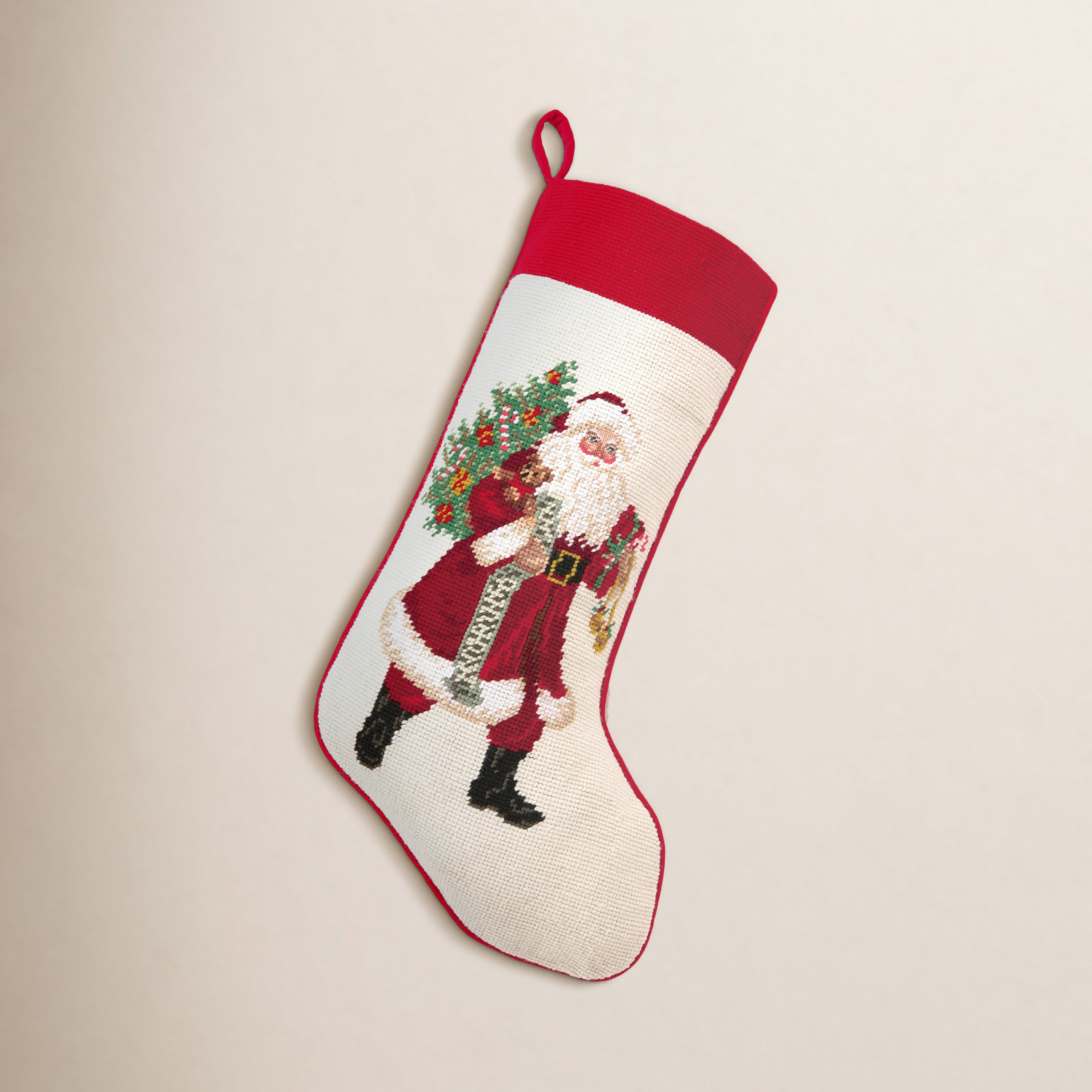 The Holiday Aisle® Carmita Needlepoint Stocking