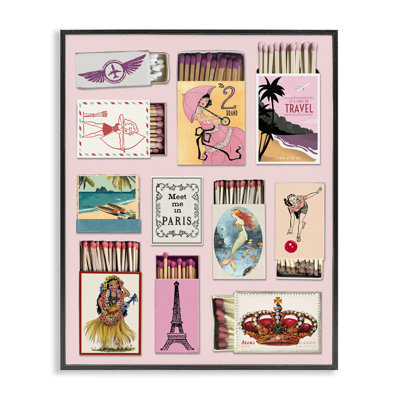 Giclée encadrée de voyage rétro, impression par CAD Designs