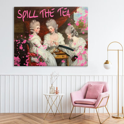 Toile «Spill The Tea», conception par Grotto Studios