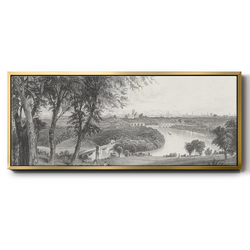 Philadelphia From Belmont - toile encadrée, H 24 po x l 60 po