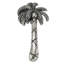 Tropical palm tree 3 inches center to center vertical pull in Chalice