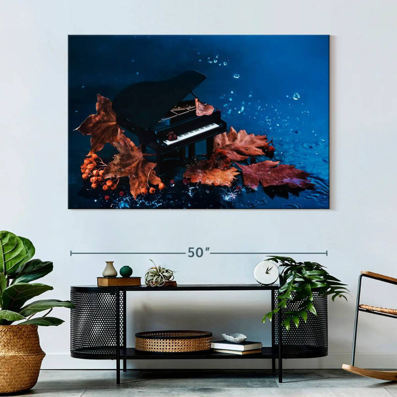 Abarca Autumn Tiny Piano, 34" H x 51" W