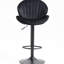 Lot de 2 chaises de bar ajustables avec repose-pieds, noires, hauteur comptoir, pour cuisine ou pub. Elles sont munies d'un dossier et d'un repose-pieds.