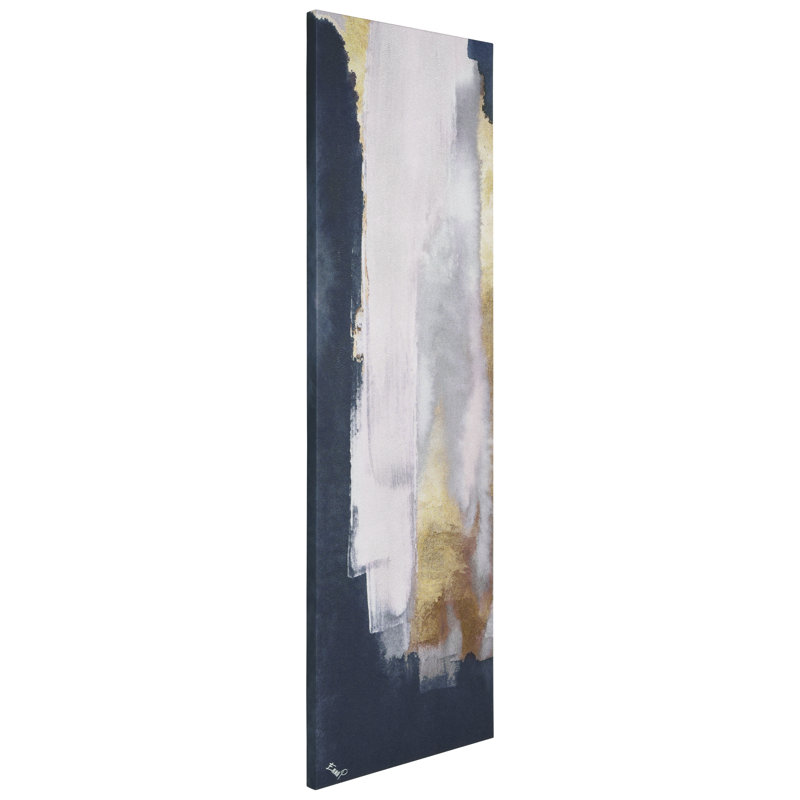 «Silver Elegance I», œuvre d'art abstraite sur toile chagrin argentée